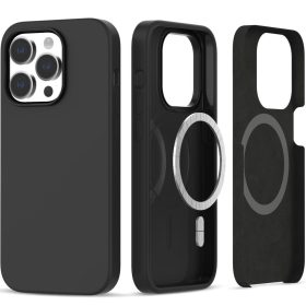   Silikonowe etui Tech-Protect MagSafe do Apple iPhone 14 Pro w kolorze czarnym