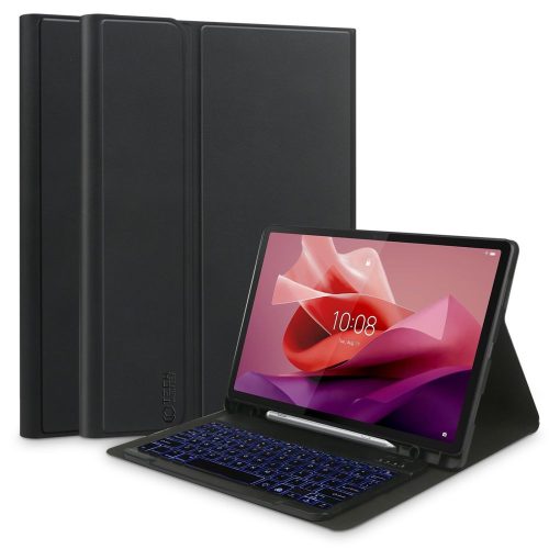 Osłona pióra Tech-Protect Sc + klawiatura do Lenovo Tab P12 12.7 TB-370 czarna
